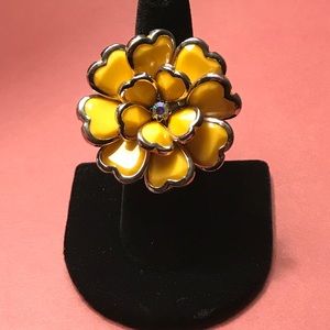 Yellow Floral Ring